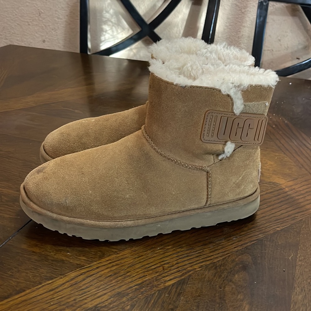 Ugg Mini Bailey Logo Strap Boots - image 1